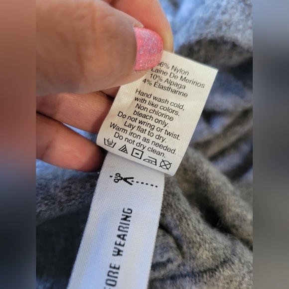 Madewell Merino Wool Blend Oversized Duster Cardigan Grey XXS - Picture 2 of 6